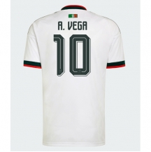 Mexiko Alexis Vega #10 Replika Bortatröja VM 2026 Kortärmad
