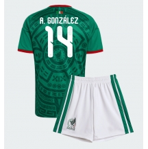 Mexiko Armando Gonzalez #14 Replika Hemmatröja Barn VM 2026 Kortärmad (+ byxor)