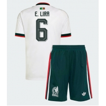 Mexiko Erik Lira #6 Replika Bortatröja Barn VM 2026 Kortärmad (+ byxor)