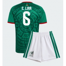 Mexiko Erik Lira #6 Replika Hemmatröja Barn VM 2026 Kortärmad (+ byxor)