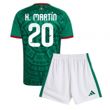 Mexiko Henry Martin #20 Replika Hemmatröja Barn VM 2026 Kortärmad (+ byxor)