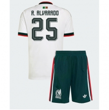 Mexiko Roberto Alvarado #25 Replika Bortatröja Barn VM 2026 Kortärmad (+ byxor)