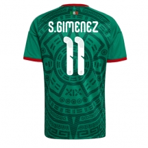 Mexiko Santiago Gimenez #11 Replika Hemmatröja VM 2026 Kortärmad