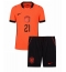 Nederländerna Frenkie de Jong #21 Replika Hemmatröja Barn VM 2026 Kortärmad (+ byxor)