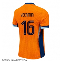 Nederländerna Joey Veerman #16 Replika Hemmatröja EM 2024 Kortärmad