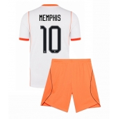 Nederländerna Memphis Depay #10 Replika Bortatröja Barn VM 2026 Kortärmad (+ byxor)