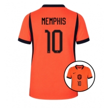 Nederländerna Memphis Depay #10 Replika Hemmatröja Dam VM 2026 Kortärmad