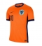 Nederländerna Memphis Depay #10 Replika Hemmatröja EM 2024 Kortärmad