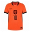Nederländerna Memphis Depay #10 Replika Hemmatröja VM 2026 Kortärmad