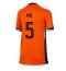 Nederländerna Nathan Ake #5 Replika Hemmatröja Dam EM 2024 Kortärmad