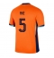 Nederländerna Nathan Ake #5 Replika Hemmatröja EM 2024 Kortärmad