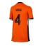 Nederländerna Virgil van Dijk #4 Replika Hemmatröja Dam EM 2024 Kortärmad