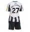 Newcastle United Nick Woltemade #27 Replika Hemmatröja Barn 2025-26 Kortärmad (+ byxor)