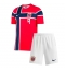 Norge Erling Haaland #9 Replika Hemmatröja Barn VM 2026 Kortärmad (+ byxor)