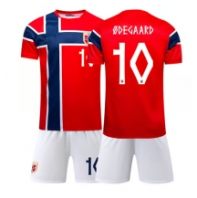 Norge Martin Odegaard #10 Replika Hemmatröja Barn VM 2026 Kortärmad (+ byxor)