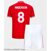 Nottingham Forest Elliot Anderson #8 Replika Hemmatröja Barn 2025-26 Kortärmad (+ byxor)
