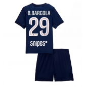Paris Saint-Germain Bradley Barcola #29 Replika Hemmatröja Barn 2025-26 Kortärmad (+ byxor)