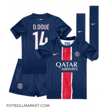 Paris Saint-Germain Desire Doue #14 Replika Hemmatröja Barn 2024-25 Kortärmad (+ byxor)
