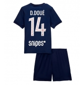 Paris Saint-Germain Desire Doue #14 Replika Hemmatröja Barn 2025-26 Kortärmad (+ byxor)