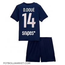 Paris Saint-Germain Desire Doue #14 Replika Hemmatröja Barn 2025-26 Kortärmad (+ byxor)