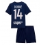 Paris Saint-Germain Desire Doue #14 Replika Hemmatröja Barn 2025-26 Kortärmad (+ byxor)