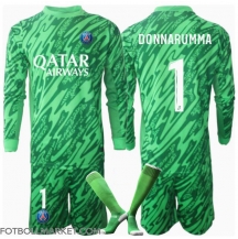 Paris Saint-Germain Gianluigi Donnarumma #1 Målvakt Replika Hemmatröja Barn 2024-25 Långärmad (+ byxor)
