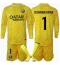 Paris Saint-Germain Gianluigi Donnarumma #1 Målvakt Replika Tredjetröja Barn 2024-25 Långärmad (+ byxor)
