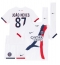 Paris Saint-Germain Joao Neves #87 Replika Bortatröja Barn 2024-25 Kortärmad (+ byxor)
