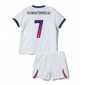 Paris Saint-Germain Khvicha Kvaratskhelia #7 Replika Bortatröja Barn 2026-27 Kortärmad (+ byxor)