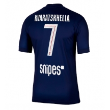 Paris Saint-Germain Khvicha Kvaratskhelia #7 Replika Hemmatröja 2025-26 Kortärmad
