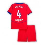 Paris Saint-Germain Lucas Beraldo #4 Replika Tredjetröja Barn 2025-26 Kortärmad (+ byxor)