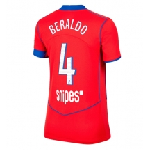 Paris Saint-Germain Lucas Beraldo #4 Replika Tredjetröja Dam 2025-26 Kortärmad