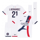 Paris Saint-Germain Lucas Hernandez #21 Replika Bortatröja Barn 2025-26 Kortärmad (+ byxor)