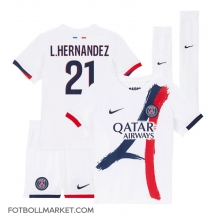 Paris Saint-Germain Lucas Hernandez #21 Replika Bortatröja Barn 2025-26 Kortärmad (+ byxor)