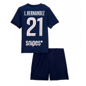 Paris Saint-Germain Lucas Hernandez #21 Replika Hemmatröja Barn 2025-26 Kortärmad (+ byxor)