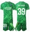 Paris Saint-Germain Matvei Safonov #39 Målvakt Replika Hemmatröja Barn 2024-25 Kortärmad (+ byxor)