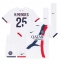 Paris Saint-Germain Nuno Mendes #25 Replika Bortatröja Barn 2024-25 Kortärmad (+ byxor)