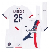 Paris Saint-Germain Nuno Mendes #25 Replika Bortatröja Barn 2025-26 Kortärmad (+ byxor)