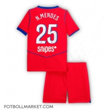 Paris Saint-Germain Nuno Mendes #25 Replika Tredjetröja Barn 2025-26 Kortärmad (+ byxor)