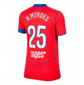 Paris Saint-Germain Nuno Mendes #25 Replika Tredjetröja Dam 2025-26 Kortärmad