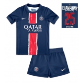 Paris Saint-Germain Replika Hemmatröja Barn 2024-25 UCL Champions Kortärmad (+ byxor)
