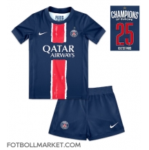 Paris Saint-Germain Replika Hemmatröja Barn 2024-25 UCL Champions Kortärmad (+ byxor)