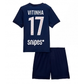 Paris Saint-Germain Vitinha #17 Replika Hemmatröja Barn 2025-26 Kortärmad (+ byxor)
