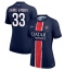 Paris Saint-Germain Warren Zaire-Emery #33 Replika Hemmatröja Dam 2024-25 Kortärmad