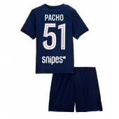 Paris Saint-Germain Willian Pacho #51 Replika Hemmatröja Barn 2025-26 Kortärmad (+ byxor)