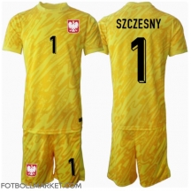 Polen Wojciech Szczesny #1 Målvakt Replika Hemmatröja Barn EM 2024 Kortärmad (+ byxor)