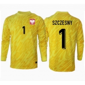 Polen Wojciech Szczesny #1 Målvakt Replika Hemmatröja EM 2024 Långärmad