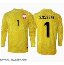 Polen Wojciech Szczesny #1 Målvakt Replika Hemmatröja EM 2024 Långärmad