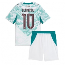 Portugal Bernardo Silva #10 Replika Bortatröja Barn VM 2026 Kortärmad (+ byxor)