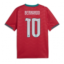 Portugal Bernardo Silva #10 Replika Hemmatröja VM 2026 Kortärmad